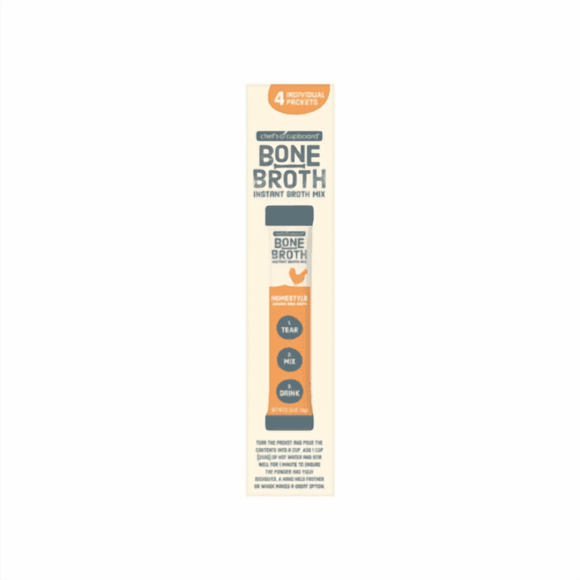 Chef's Cupboard Bone Broth Naked and Homestyle , 2 Packets, Variety  2.26 oz