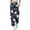Dark Blue, variant on Fiaer Christmas Plus Size Sweatpants Women Funny Graphic High Waisted Xmas Pants Santa Snowman Printed Lace up Comfort Holiday Trousers with Pockets White XL