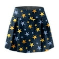 thumbnail image 2 of Vedolay Skirts for Women's High Waist Elastic Tie Dye Print Short Skirt,Navy M, 2 of 5