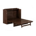 thumbnail image 2 of AFI Vivian Full Wood Murphy Bed Chest with Drawer & Charger, Burnt Amber, 2 of 7