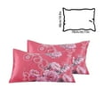 thumbnail image 3 of 2 PCS Pillow Shams Pillowcase, Pillow Covers Garden Floral Printed Pillow Cases Set of 2 , Soft and Breathable Cooling Pillow Case 30.7"x18.9", Pink Flower(D), 3 of 6