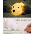 thumbnail image 6 of LED Multicolor Silicone Puppy Night Light, Soft Touch, Child-Safe Bedroom Lamp, White, 6 of 6