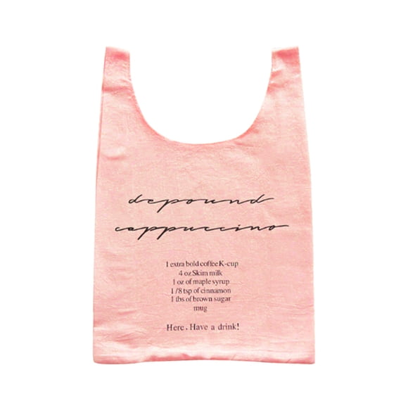 Hand Carry The Letter Vest Bag Canvas Cotton Bag