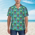thumbnail image 4 of Goofa Sunmmer Cat Hawaiian Shirt for Men, Unisex Summer Beach Casual Short Sleeve Button Down Shirts,Aloha Tropical Floral print shirt-Large, 4 of 9