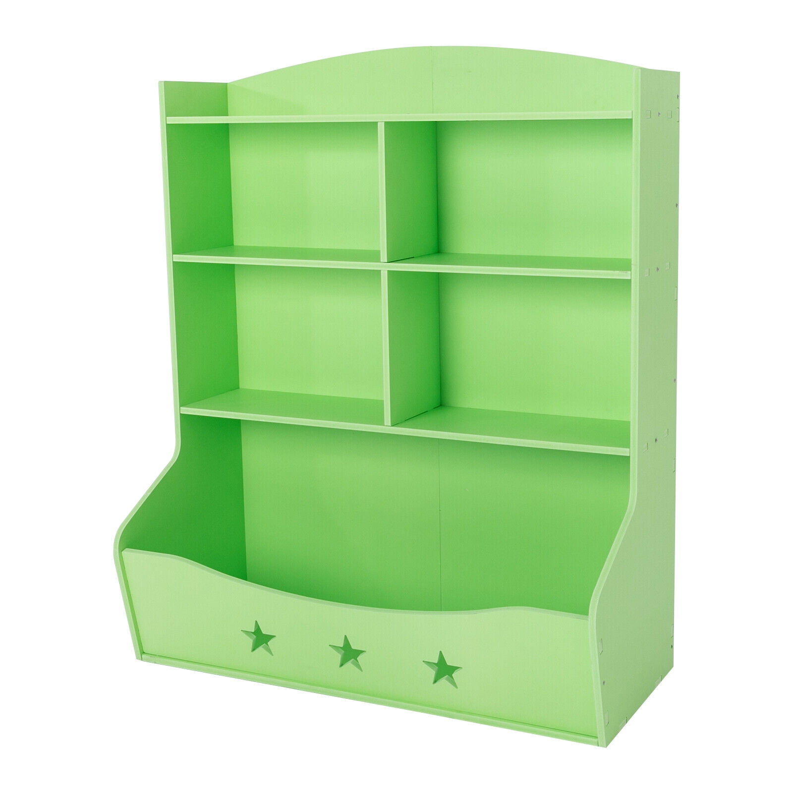 Kids Bin Toy Storage Box Bookcase Organizer Shelf Playroom Bookshelves Green