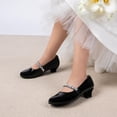 thumbnail image 2 of Zapatos de Vestir para Niña DREAM PAIRS Mary Jane Tacón Bajo 3.5 cm Negro, 2 of 8
