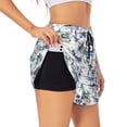 thumbnail image 3 of Lsque Hawaii Palms Printed Women's Running Shorts with Liner Pockets,Elastic Quick Dry Workout Athletic Gym Yoga Shorts,Womens High Waist Shorts-Medium, 3 of 9