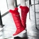 thumbnail image 4 of Botas de mujer Hebilla de metal Grueso Fleece Slip-on Plataforma Tacón medio Color sólido Invierno Cálido Botas de nieve hasta la rodilla Wmkox8yii  ghj2437, 4 of 9