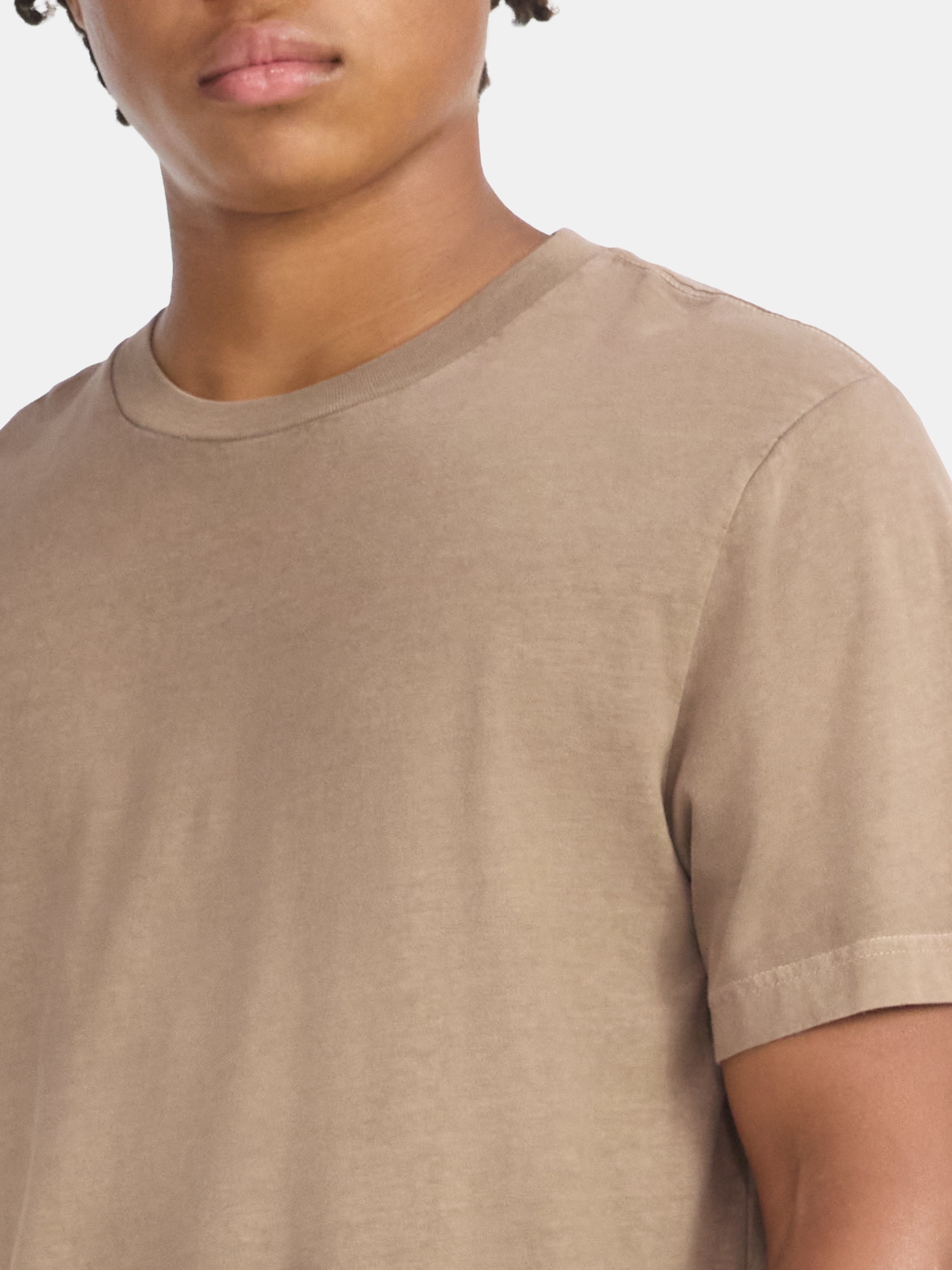 No Boundaries Standard Fit Cotton Tee with Short Sleeves, Men's and Big Men's XS-5XL