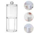 thumbnail image 1 of CHICHUMID 1Pcs Container for Cotton Pads Transparent PS Waterproof Dustproof Design for Women, 1 of 8