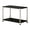 A, variant on HOARBOEG Kitchen Storage Rack 2-Tier Multi-Layer Freestanding Floor Shelf Bathroom Organizer Pantry Shelf for Home Office Laundry Room