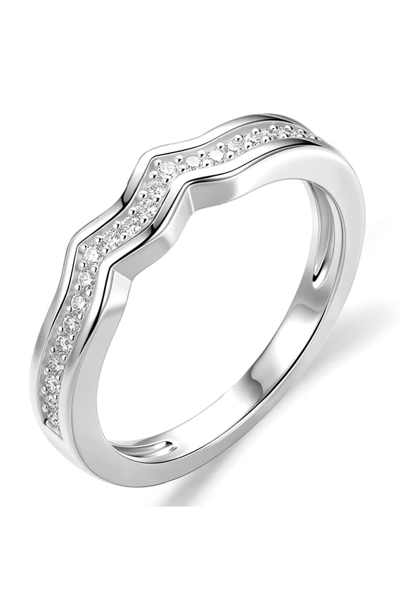 S925 Sterling Silver Plated Crown Rings for Women CZ Eternity Promise Band Wedding Engagement Birthday Graduation Mothers Day Jewelry Gifts Her Mom Girlfriend Wife Female Adults Teen Ideas