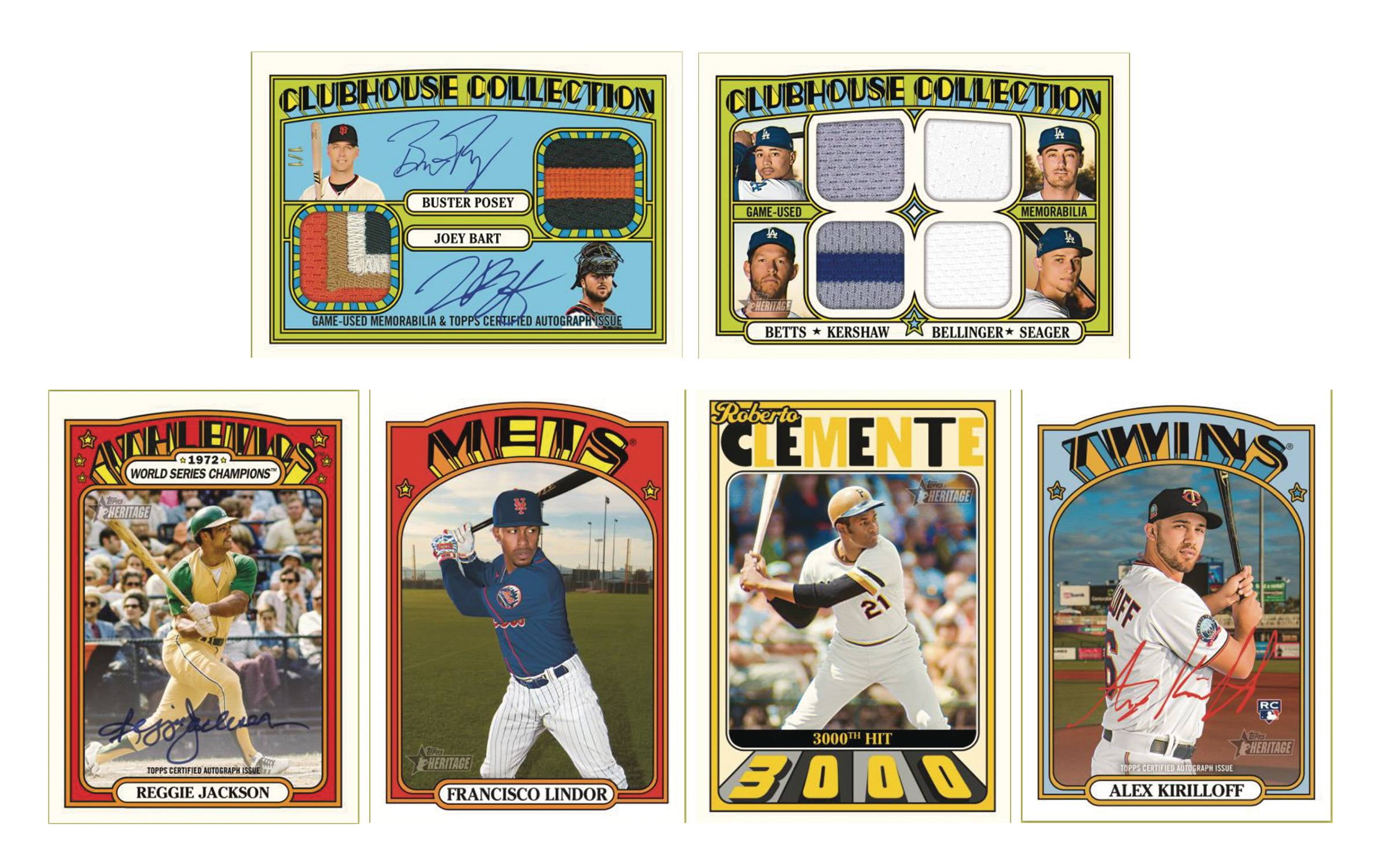 2018 HERITAGE HIGH NUMBER CLUBHOUSE COLLECTION RELIC U PICK COMPLETE YOUR SET 