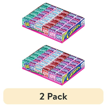 (2 pack) Canel's Chewing Gum Big Fun Pack, Original Flavors, 4 Pieces, 60 Pack