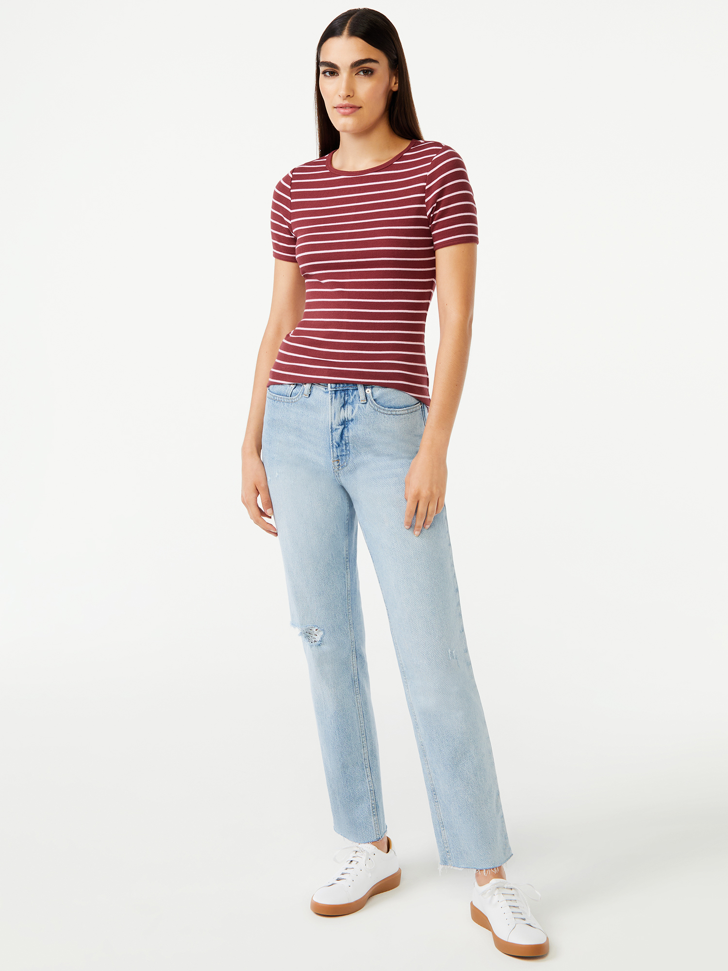 Free Assembly Women's Super High Rise Straight Jeans - image 2 of 6