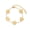 Gold, variant on Four-leaf clover stainless steel bracelet for ladies, 18K gold-plated lucky five-leaf flower link bracelet, festival gift