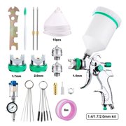 Automotive High Atomization 1.7/2.0/2.5mm Top Coat Spray Gun Pneumatic Upper Pot Spray Gun ,User-Friendly Design