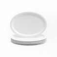 thumbnail image 1 of Set de 6 Platos Ovalados Grandes de Policarbonato Color Blanco. Resistente. Marca Concepto Practik, 1 of 6