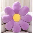 thumbnail image 5 of Daisy Flower Pillow Seat Cushion Soft Plush Floor Pillow for Office Chair and Home Decor Aesthetic Floral Throw Pillow for Reading Nook 21 Inches Purple, 5 of 5