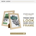 thumbnail image 2 of MCS Studio Gallery 8.5x11 Picture Frame Natural Woodgrain Engineered Wood, Rectangle Photo Frame for Photos, Posters & Art Prints & Easel for Tabletop Display (2-Pack), 2 of 7