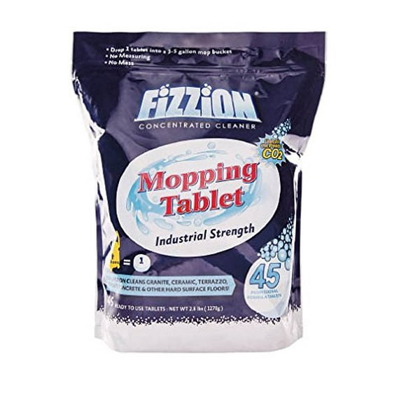 Fizzion Drop and Mop Pail Odor and Stain Remover for Pets, 45 TIlets