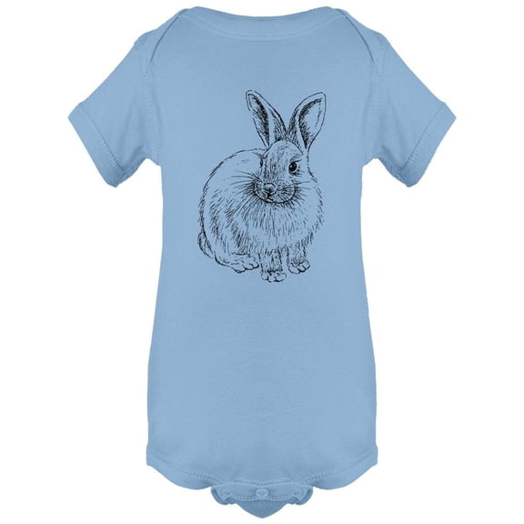 Rabbit Sketch Graphic Bodysuit Infant -Image by Shutterstock,  Newborn