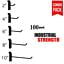 

Black Slatwall Hooks Combo Pk of 100 Assorted Sizes(20) of Ea 2 4 6 8 &10