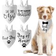 thumbnail image 4 of Bufanda triangular para mascotas, 2 uds., pañuelo para perro, pañuelo de boda para perro, pañuelo triangular Reversible para mascotas Zhivalor CWY-1187, 4 of 5