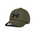thumbnail image 1 of Gorra Under Armour Blitzing Stretch Fit para niños, color verde marino, 1 of 2