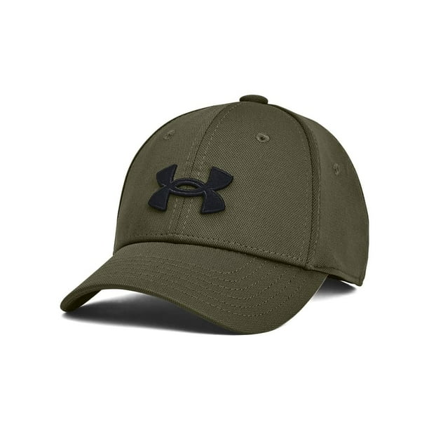Gorra Under Armour Blitzing Stretch Fit para niños, color verde marino