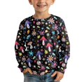 thumbnail image 3 of DISNIMO Mushroom Flower girl t shirt kids girls long sleeve shirt size 9-10 shirts for kids long sleeve tshirt girls soft t shirts long sleeve t-shirt for girls crew neck t shirt casual kids, 3 of 7