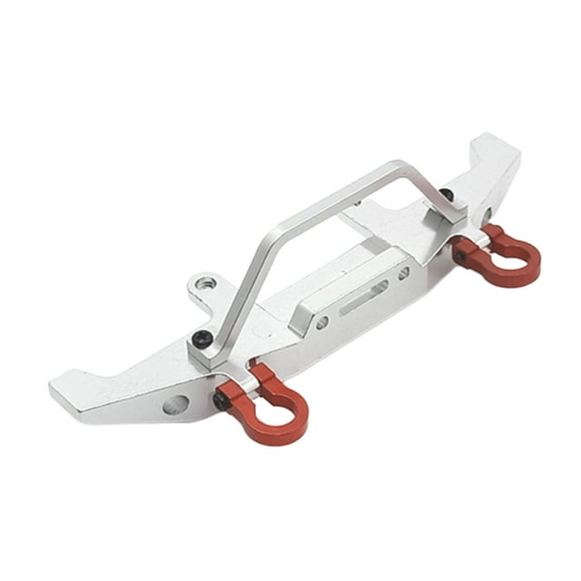 Parachoques delantero anticolisión con gancho de remolque compatible con WPL Plata Zulema Parachoques del coche RC