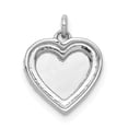 thumbnail image 3 of FB Jewels 14K White Gold 1/10 Carat Diamond Fancy Polished Heart Pendant, 3 of 4