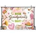 thumbnail image 4 of 15 x 10 ft Happy Grandparents Backdrop School Event Retirement Love Grandparents Photography Background Grandpa Grandma Holiday Family Gatherings Banner Decoration for Party Photo Booth Props, 4 of 4