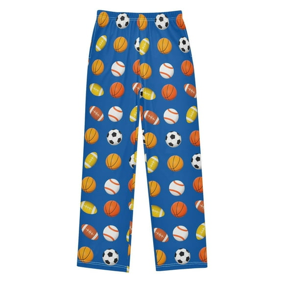 joogoo Basketballs Rugby Football Pajama Pants Pj Bottoms Sleepwear Lounge L