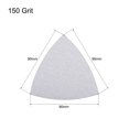 thumbnail image 2 of Unique Bargains Triangle Detail Sander Sandpaper Hook and Loop 3-1/2 Inch Sanding Pad White Abrasive 150 Grits 25pcs, 2 of 3