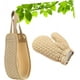 thumbnail image 4 of Zhuge 2 piezas de esponja de baño, guante exfoliante corporal, toalla de ducha exfoliante para la espalda, guantes de ducha, toalla para frotar, 4 of 5