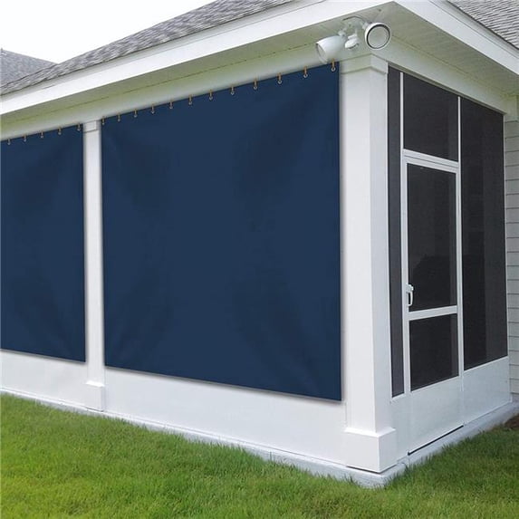 Covers & All VC-Max-Blue-09 12 oz Outdoor Vinyl Curtain for Patio Furniture Blue - 10 x 7 ft.