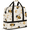 Multicolour 1, variant on Black And White Heart Foldable Travel Duffel Bag with Shoe Compartment, Weekend Overnight Carry On Bags for Men Women, Large Sports Gym Luggage