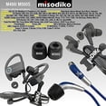 thumbnail image 2 of misodiko M490 Memory Foam Earbuds Tips for Sennheiser CX200 CX 300 II 275 475 IE60 MM30i / DUNU DN-2000/ ATH-IM70/ Ink'd Method Wireless/KZ- Replacement Earphones Eartips (3-Pairs, S/M/L), 2 of 2
