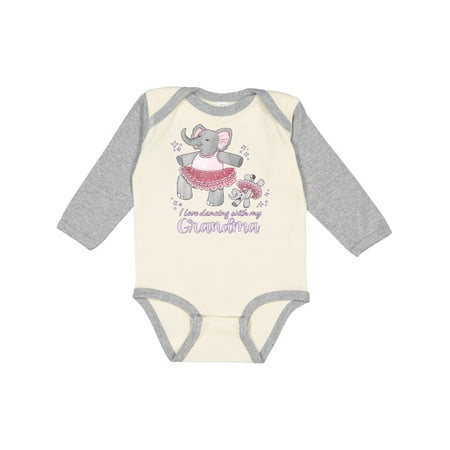 

Inktastic I Love Dancing with My Grandma Gift Baby Boy or Baby Girl Long Sleeve Bodysuit