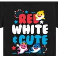 thumbnail image 3 of Baby Shark - Red White and Cute - Toddler Short Sleeve T-Shirt, 3 of 6