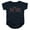Navy, variant on Vintage Bat Logo On Navy Unisex Infant Snap Suit for Baby (6 Months) Navy