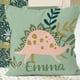 thumbnail image 1 of Cojín de cuna personalizado Jardín de dinosaurios, 1 of 2