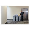 thumbnail image 6 of Rubbermaid Commercial 2171557 Slim Jim 33 gal 1-Stream Mixed Resin Recycling Station - Gray, 6 of 7