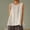 White, variant on DuoJiaJ Women's Casual Sleeveless Tank Top Round Neck Loose Fit Solid Color Linen Blend Camisole Loose Fit Tank Tops Women