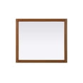 thumbnail image 6 of Elegant Kitchen and Bath Noah Wooden Rectangle Mirror 42 x 36 in Brandy Walnut, 6 of 6