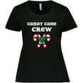 thumbnail image 3 of Inktastic Candy Cane Crew Women's Plus Size T-Shirt, 3 of 5
