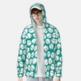 thumbnail image 2 of Balery Green Baseball Sudadera ligera de manga larga con capucha y protección solar UPF 50+ para hombre y mujer, ideal para pesca y running-XX-Large, 2 of 7