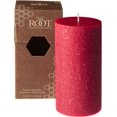 thumbnail image 1 of Chandelles Racines Non Parfumées Timberline, Chandelle Pilier, 3 x 6 Pouces, Rouge, 1 of 4